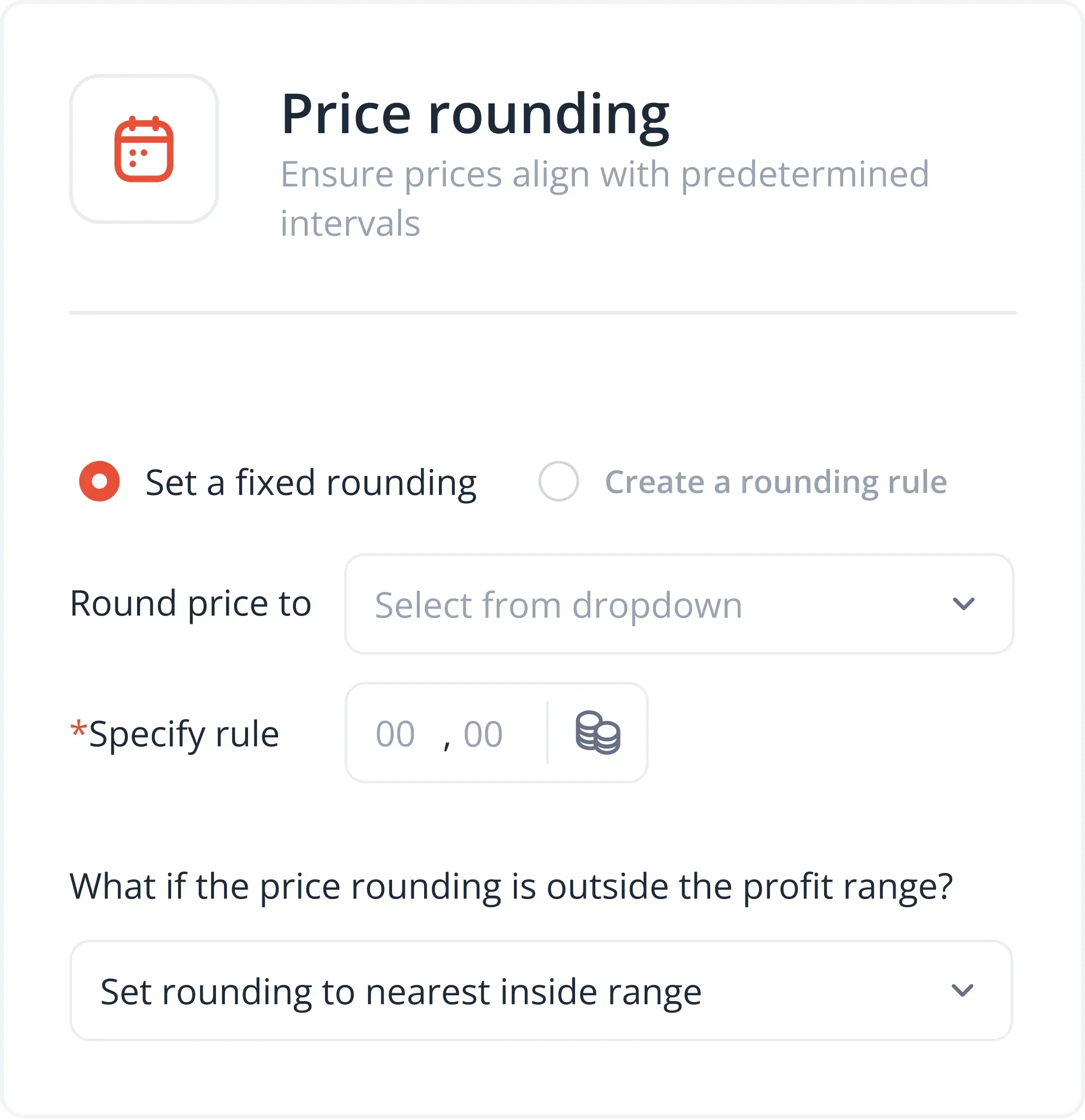 Price rounding