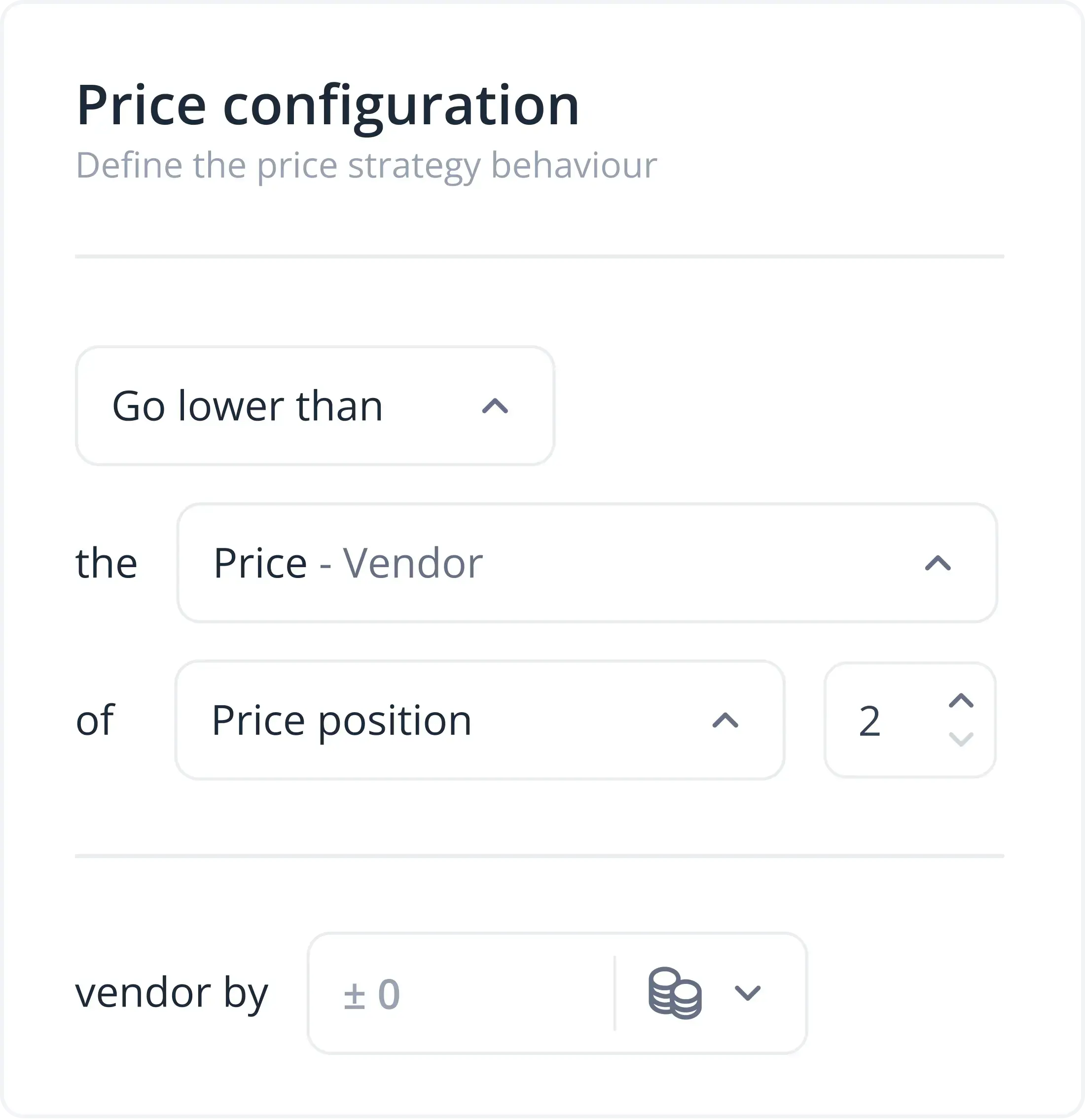 Second-cheapest  pricing